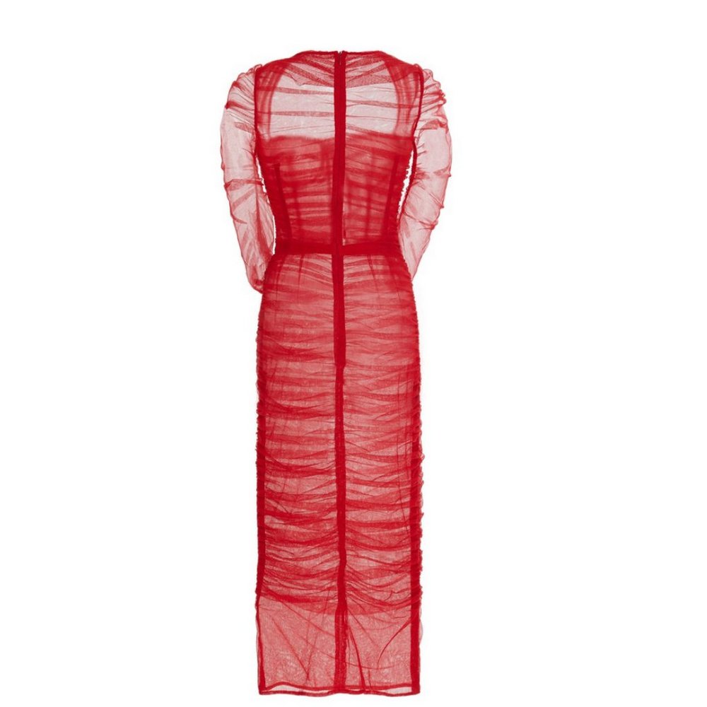 Auc New Runway D&G Bustier Ruched Chiffon Dress - Picture 5 of 14